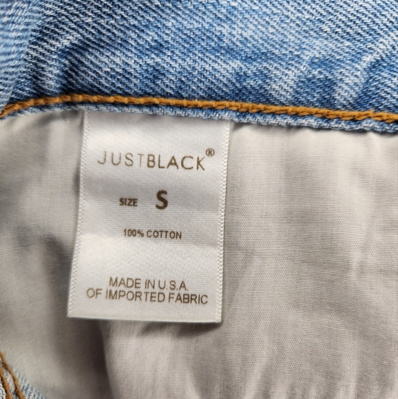 Just Black Women's Denim Cutoff Skirt Size Small - Picture 4 of 4